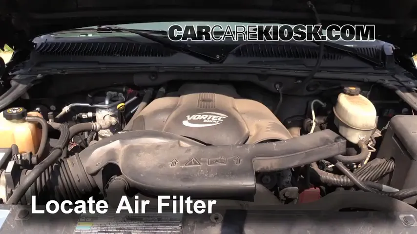 2003 Cadillac Escalade 6.0L V8 Air Filter (Engine)